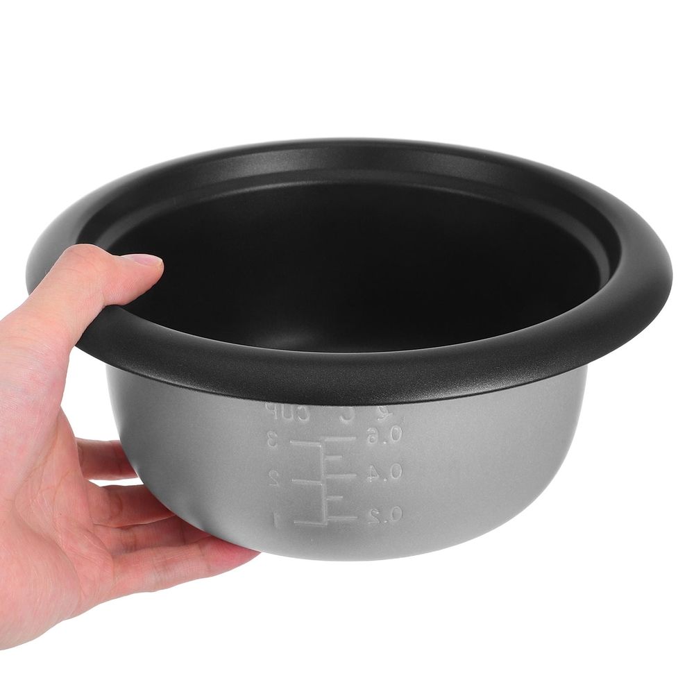Non-Stick Rice Cooker Pot Plated Silver Aluminium with Scale Design