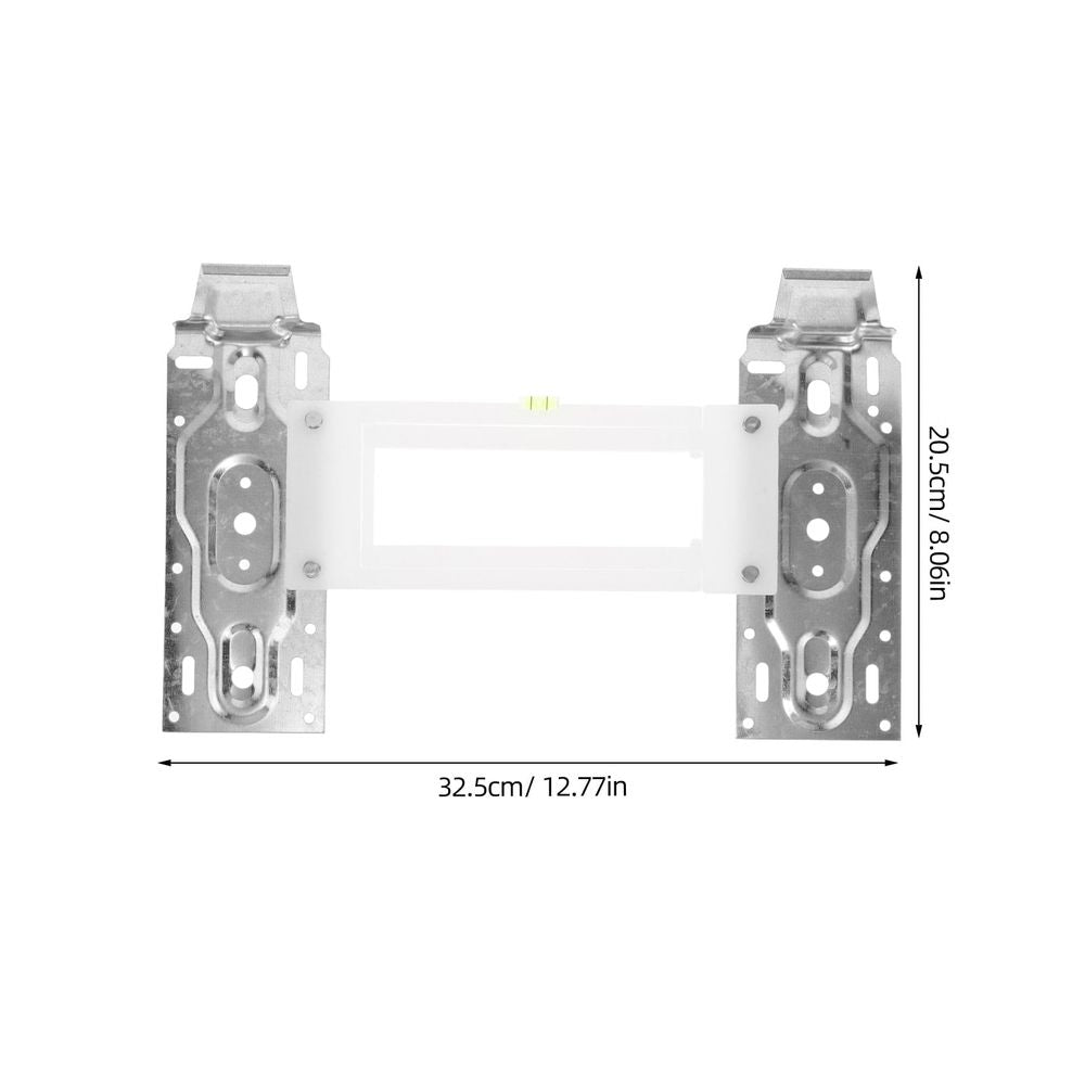 Universal Air Conditioner Wall Mount Bracket Plated Silver with Telescopic Adjustable Design
