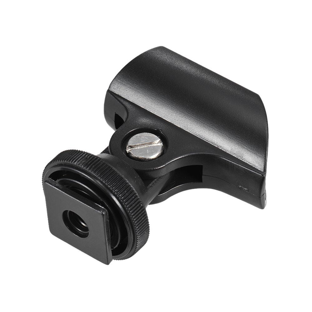 20mm Microphone Mic Clip Holder with Hot Shoe & 1/4" Screw Hole for Mic Stand and DSLR Camera High quality and quite durable