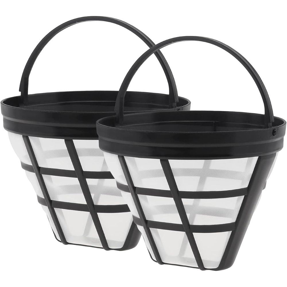 Reusable Coffee Filter Basket, 2 Pack cone Coffee Maker Filter #4 Replacement Coffee Filter Compatible with Ninja CFP301 CFP201 Coffee Accessories