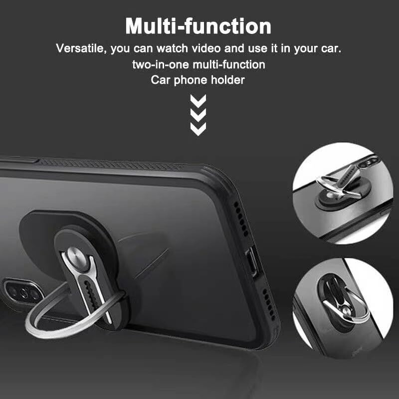 Phone Ring Cell Holder Stand, Car Phone Holder Mount Finger Grip Loop 360 Degree Rotation Finger Ring Stand for Most Smartphone