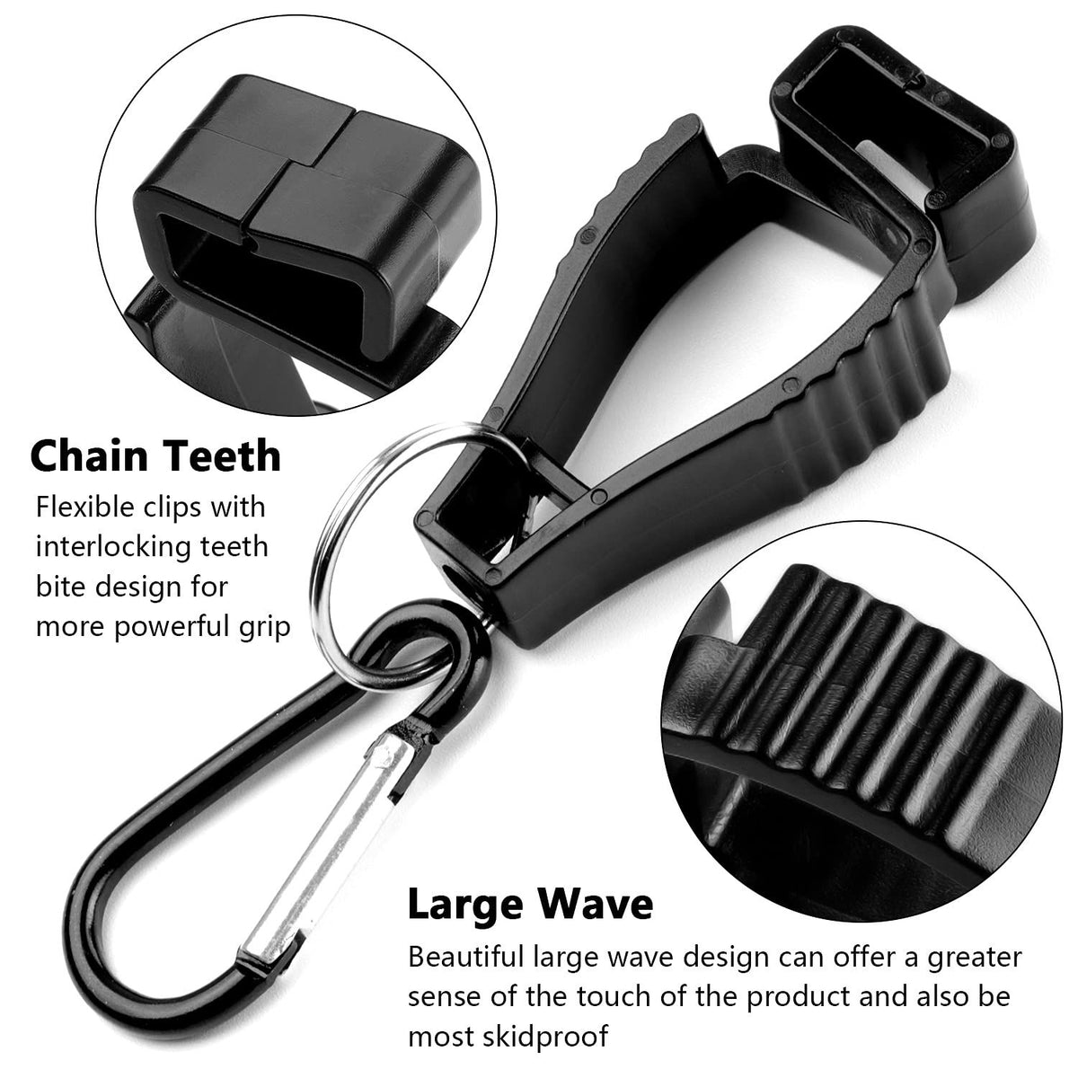2 PCS Work Glove Clips for Work,Gloves Keeper,Glove Clips for Construction,Glove Grabbers Clips, Glove Holder