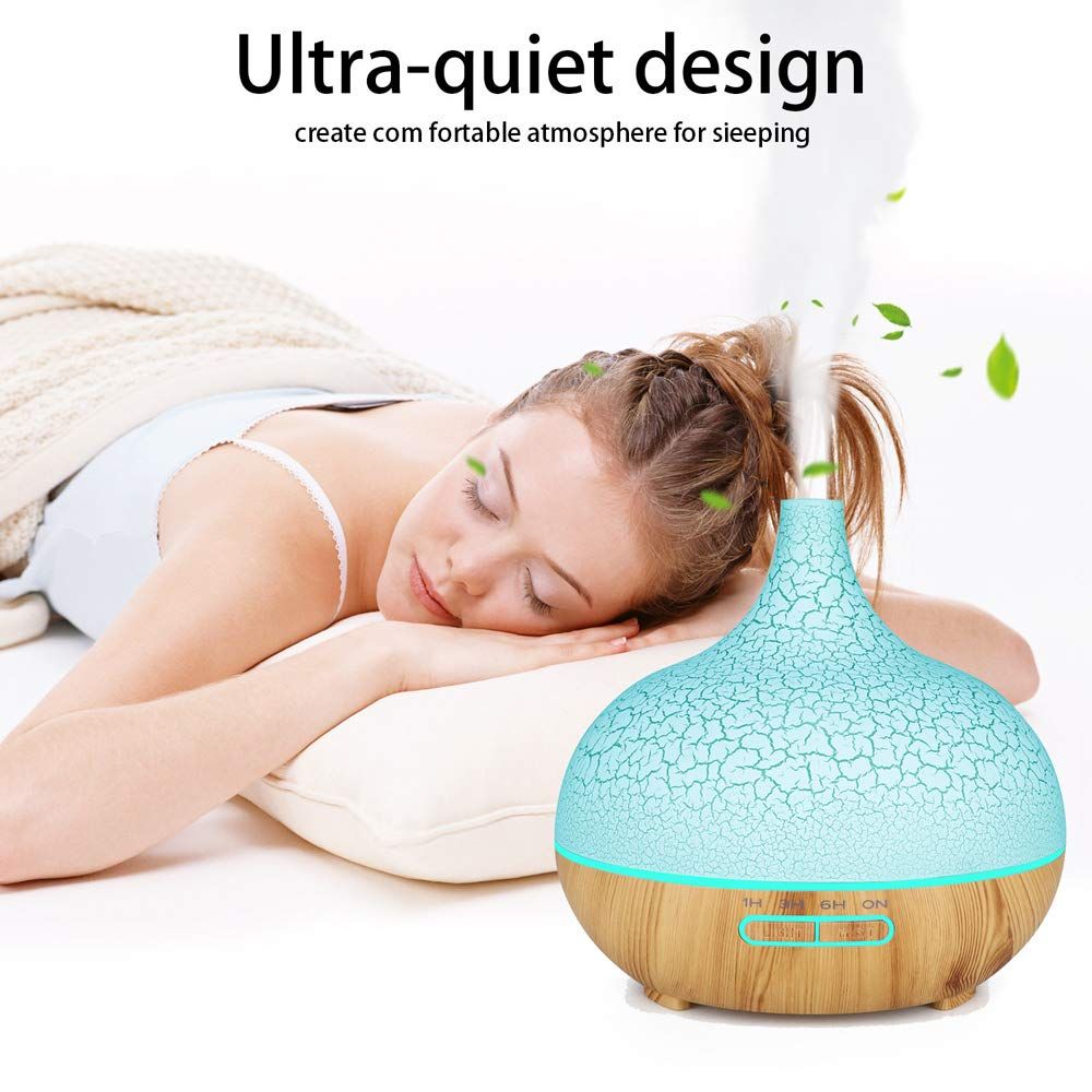 Aromatherapy Diffuser,Aromatherapy Essential Oil Diffuser Ultrasonic,Cool Mist Humidifier with Colorful LED Lights Noise Reduction