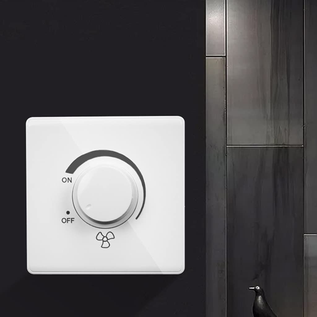 Ceiling Fan Adjustment Stepless Speed Controller Wall Switch Dimmer Light Switch Lighting Control