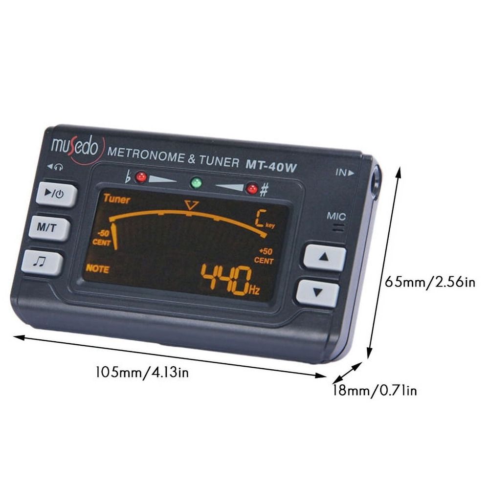 MT-40W Metro-Tuner Tone Generator Electronic Digital LCD 3 in 1 LCD Clarinet Saxophone Tuner/Metronome