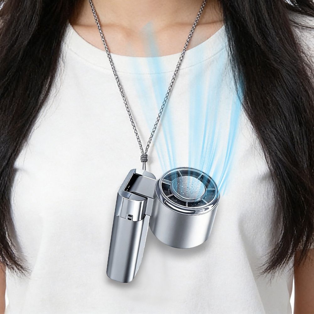 Portable Fan Handheld Mini Fan, Ice Cooling Function, Quiet Brushless Motor, B