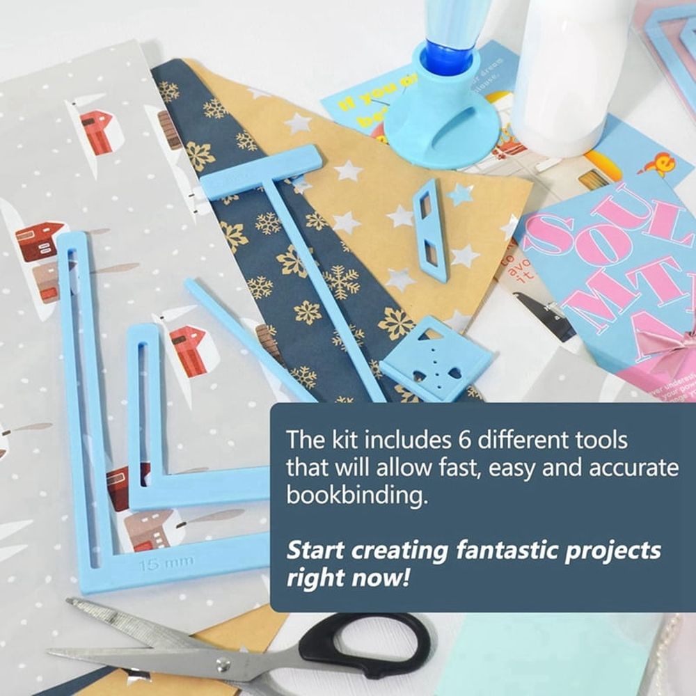 6Pcs Bookbinding Easy Scrapbooking Tool for