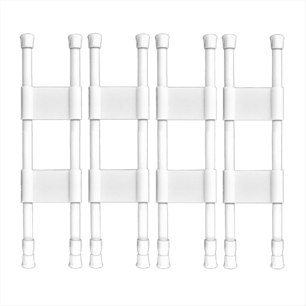 4 Pcs Double RV Refrigerator Bars Adjustable Fridge Tension Rods Kitchen Accessories