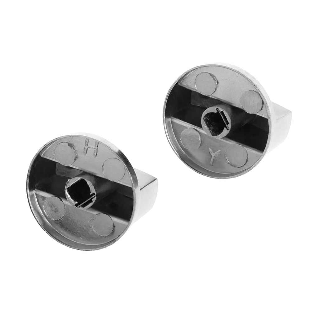2Pcs Universal Cooker Oven Gas Stove Control Range Knob Replacement Metal