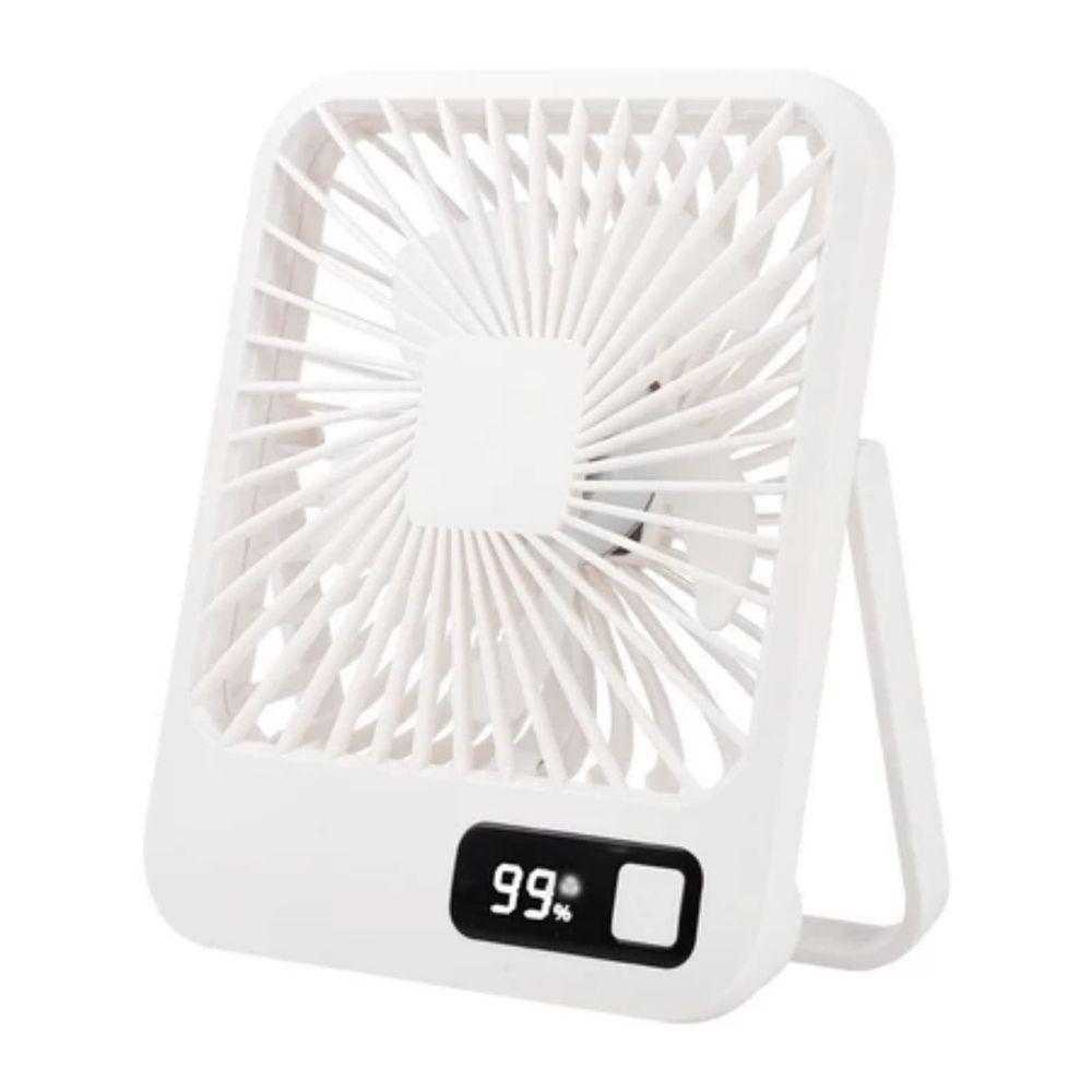 Quiet Digital Display Fan, Portable Handheld Fan, 3 Adjustable Speeds, Foldable Design, Ideal for Office Use, Perfect for Travel and Home Enthusiasts