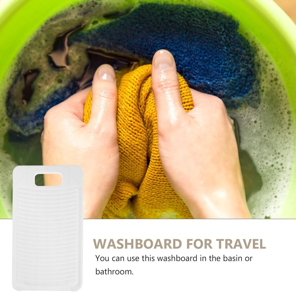 Laundry Scrub Board Plastic Washing Board for Clothes Washing 1Pcs
