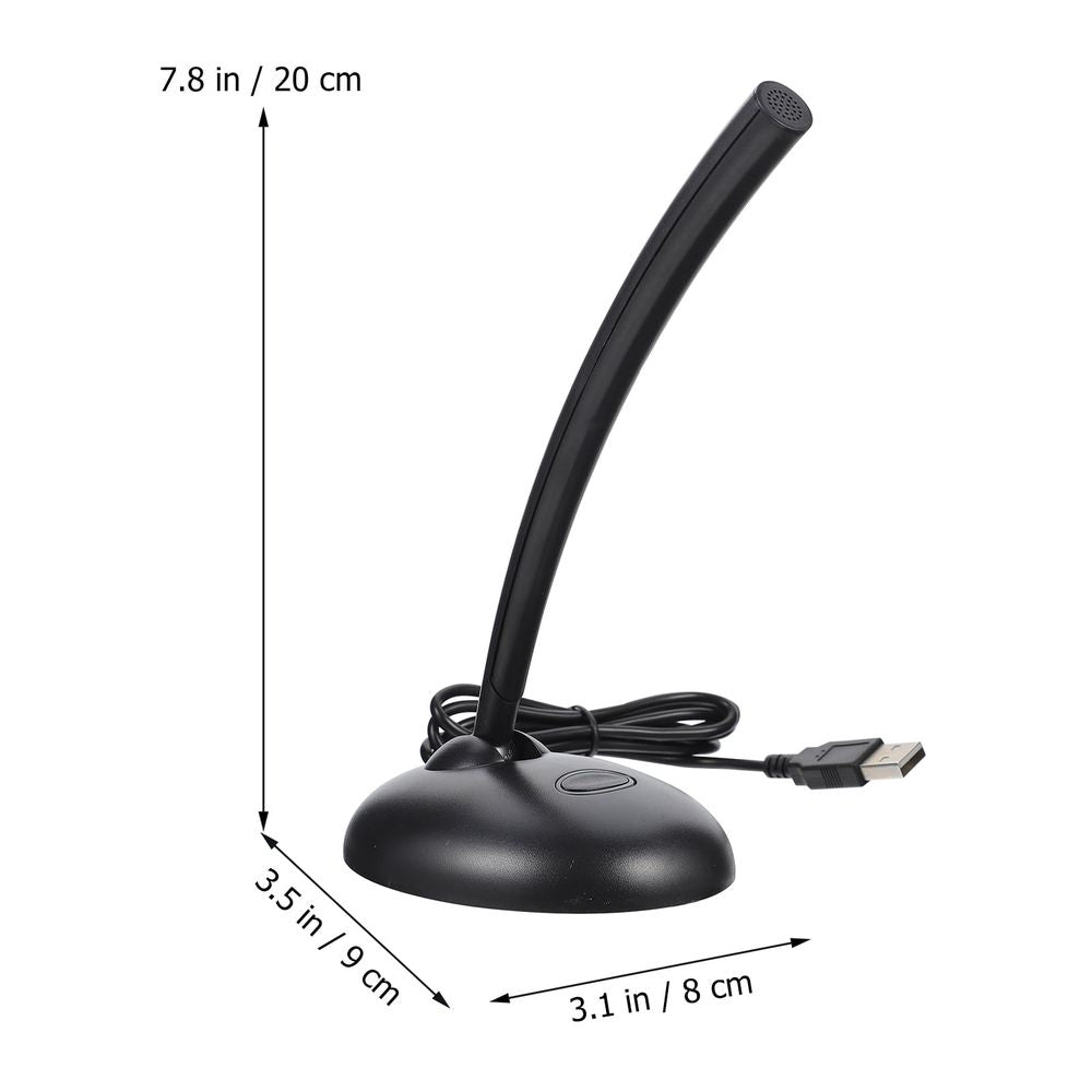 Microphone for PC Desktop Black for Minimize Background Noise 1Pack Back to School
