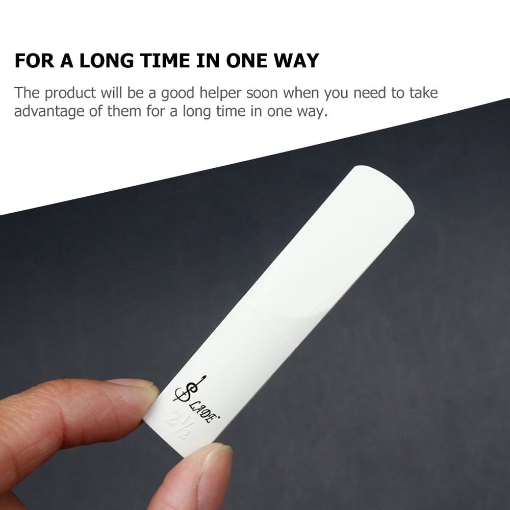 Plastic Saxophone Reed Resin Accessory for Saxophonists - Single Piece Saxophone Reed