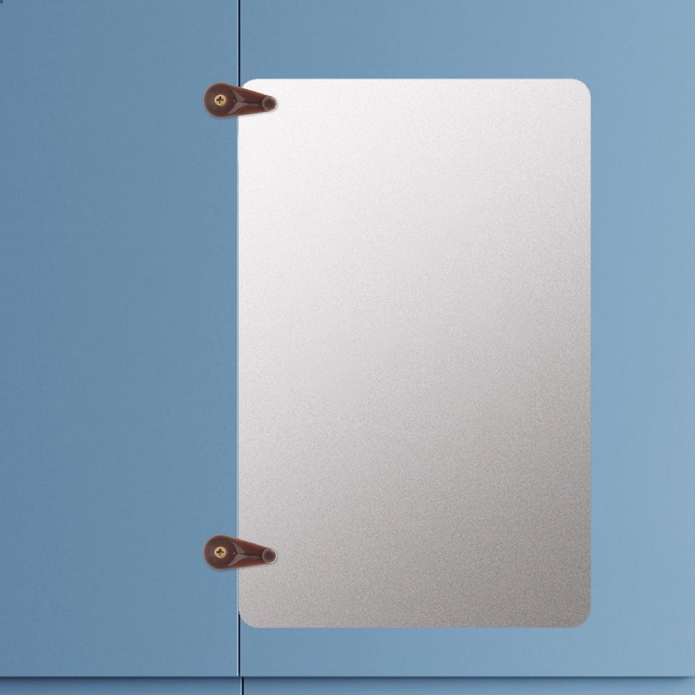 Plastic Wall Glass Fixing Clips with Screws, Mirror Mounting Hardware Set, 50 Clips and 50 Screws for Secure Installation