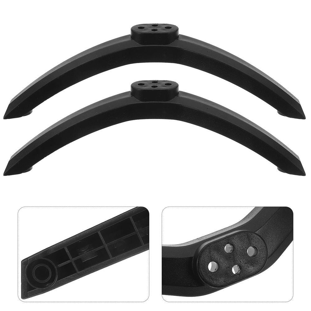 1 Pair Adjustable Universal TV Stand Base Tabletop Holder for Flat Screen Televisions Black