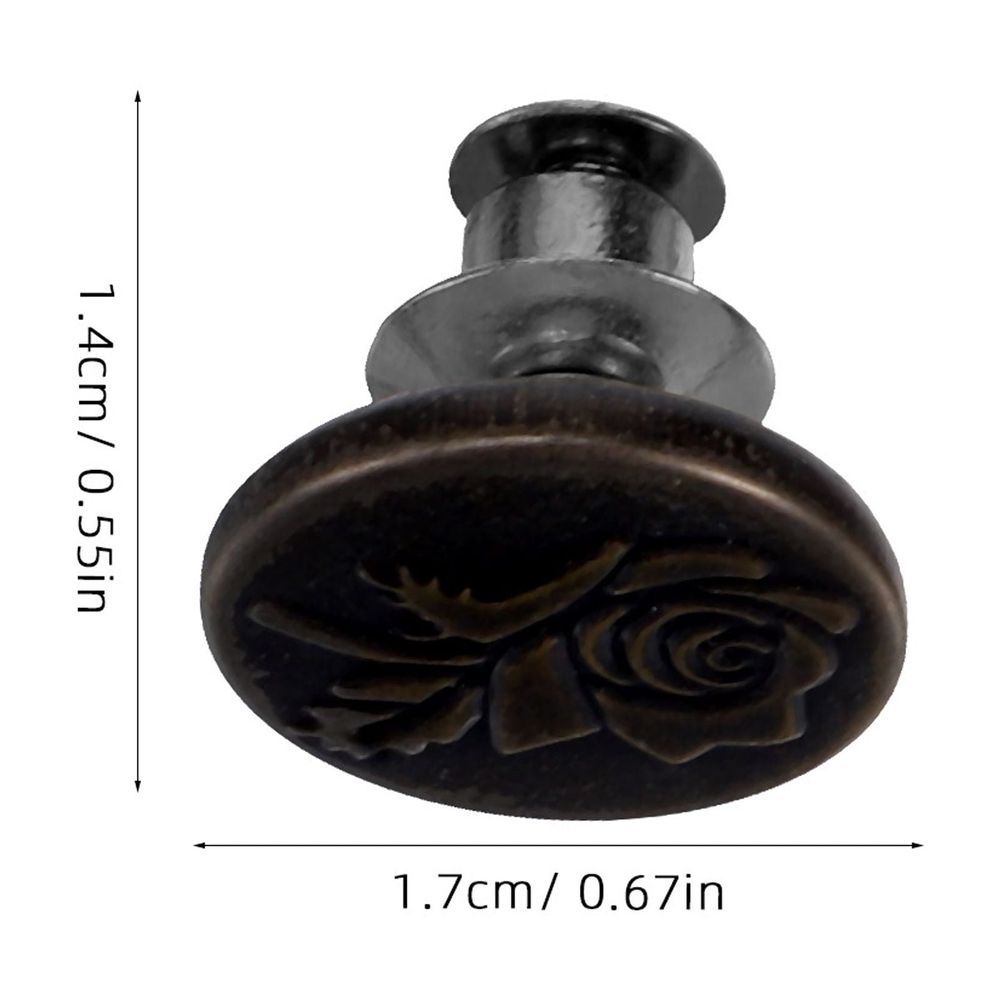 15-Piece No-Sew Metal Jeans Buttons Set Detachable Fastener Replacement Buttons for Denim Pants