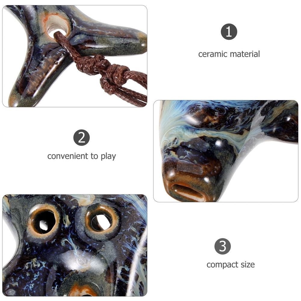 6-Hole Portable Ocarina Small Musical Instrument for Beginners, Easy to Play and Carry