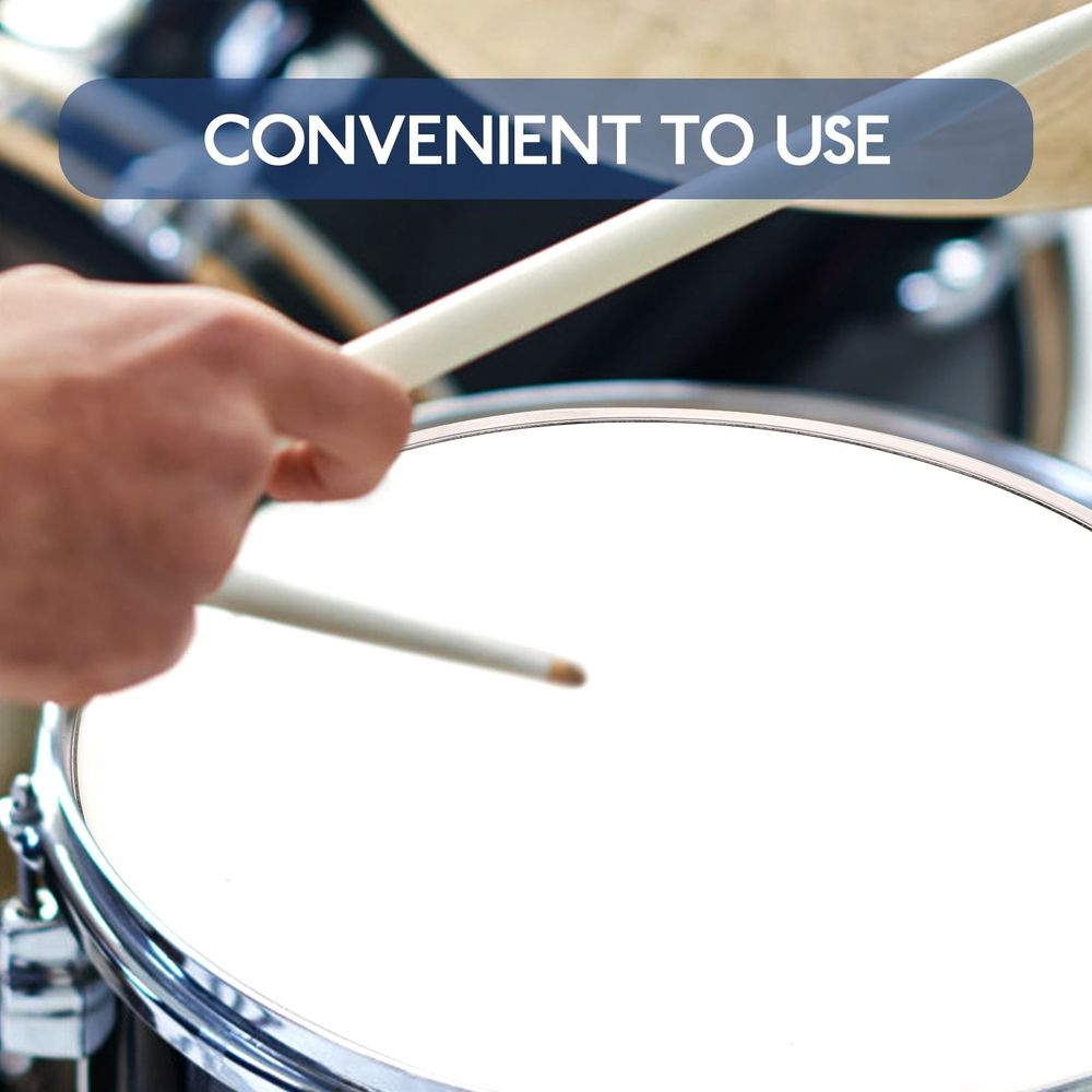 Reliable White Drum Head Replacement for Snare and Percussion with Bass Enhancing Mesh Skin