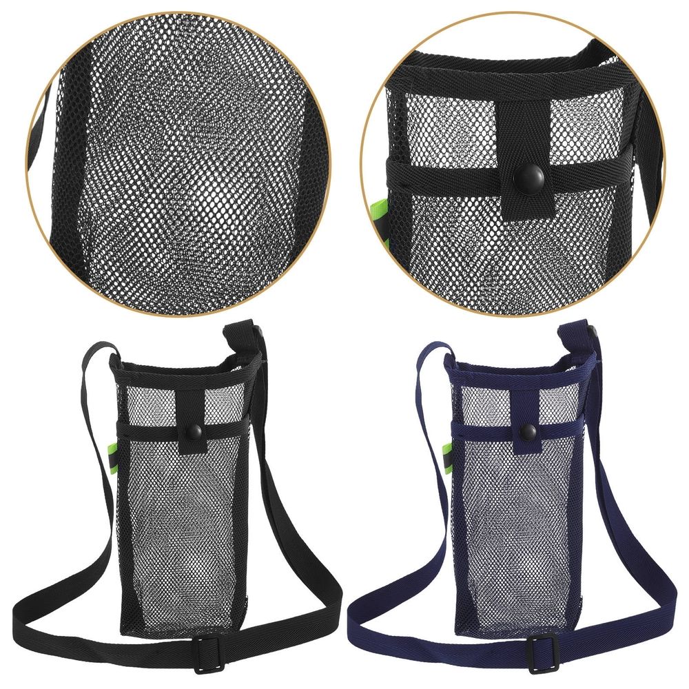2 Pcs Water Bottle Holder For Walking Cup Crossbody Mesh Bag Child