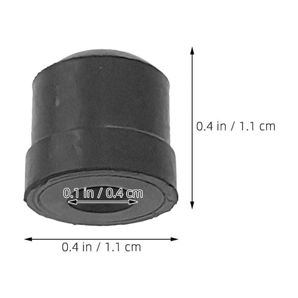 6-Pack Soft Rubber End Covers for Trombone Slides