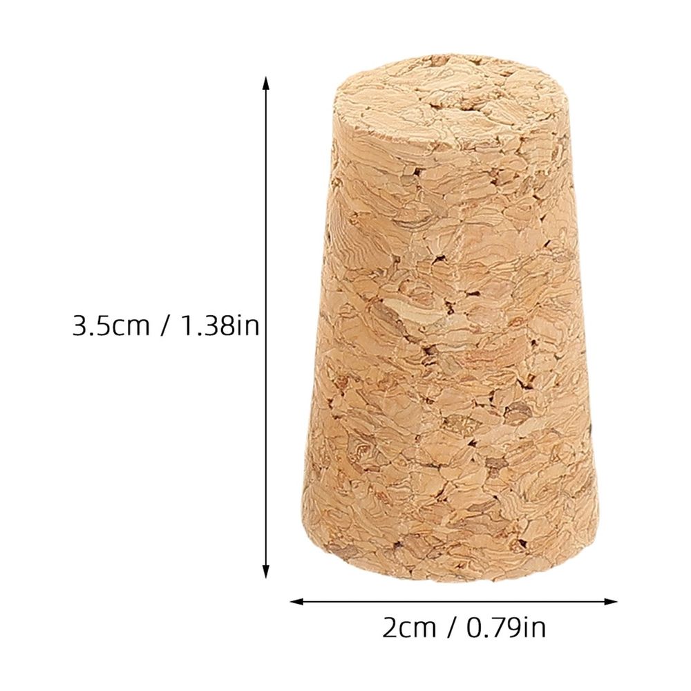 Beige Wooden Wine Bottle Stoppers 20pcs Reusable Leakproof eelf