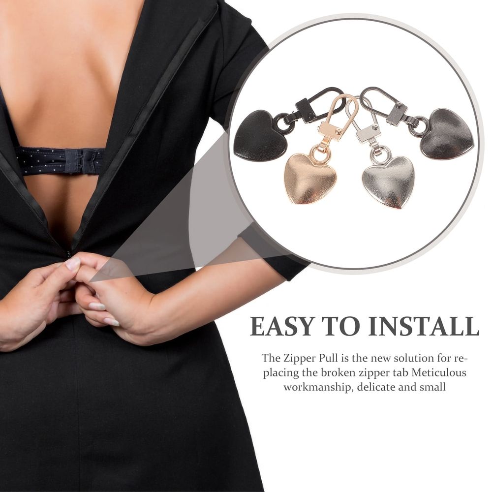 20 Pcs Zipper Replacement Slider Detachable Puller Backpack Accessories Pulls for Clothing