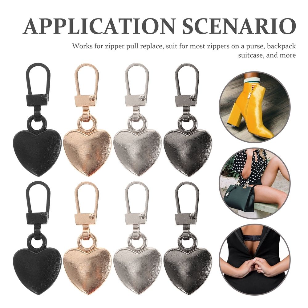 20 Pcs Zipper Replacement Slider Detachable Puller Backpack Accessories Pulls for Clothing