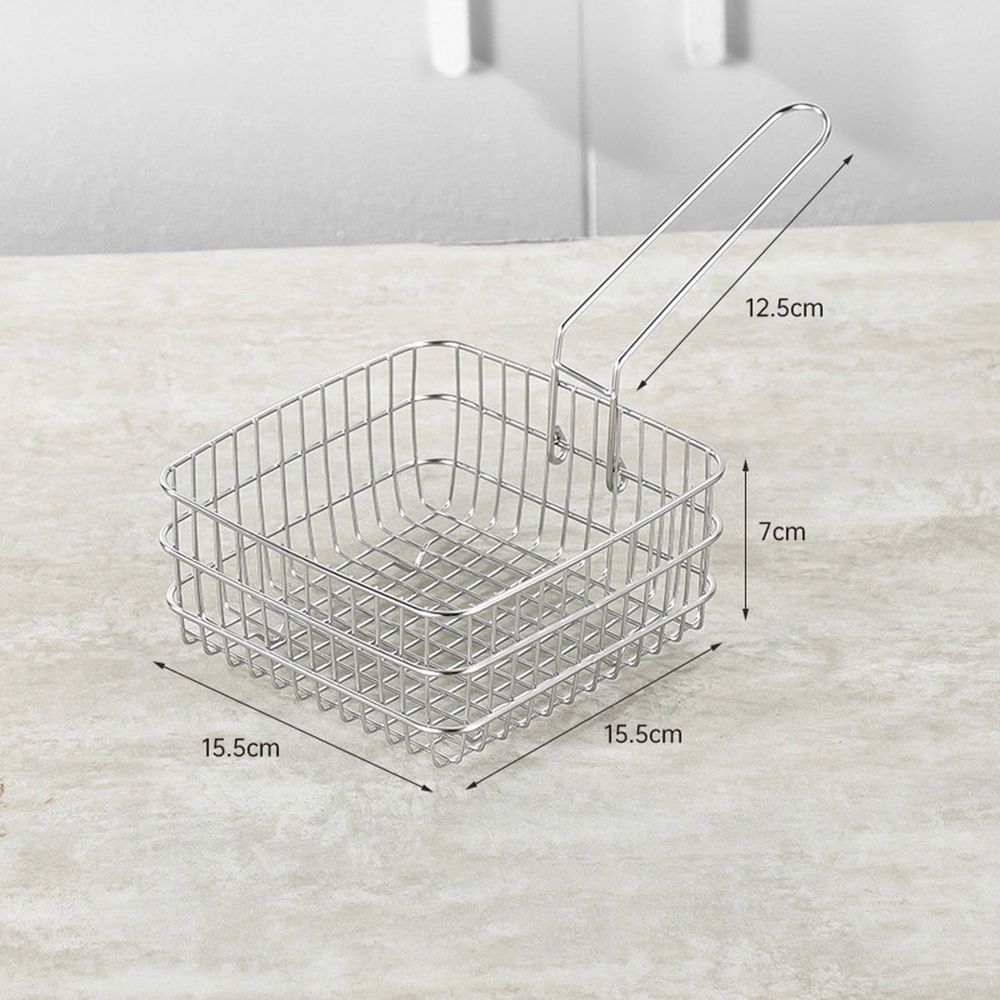 Stainless Steel Deep Fryer With Basket, Portable Outdoor Cooking Pot for Camping