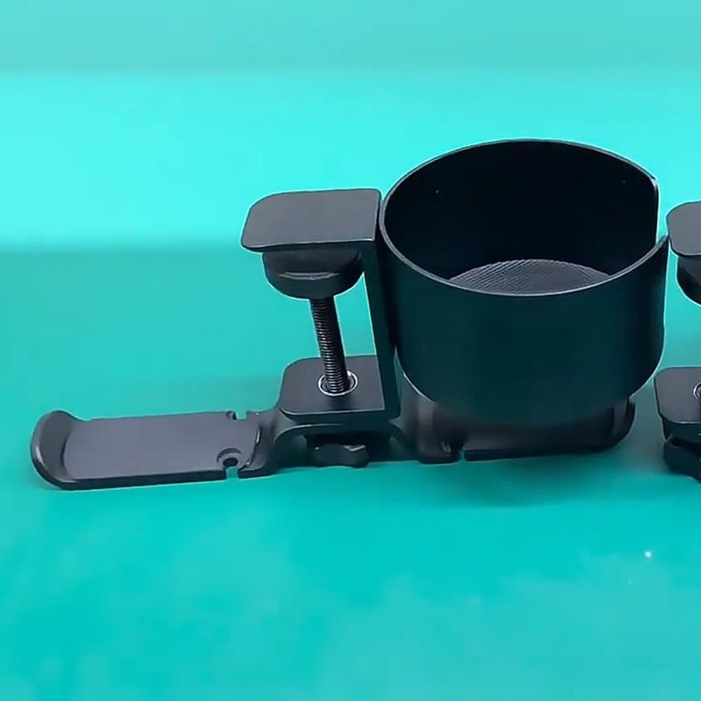 Aluminum Alloy Headphone Hook Stand with Cup Holder for Desk, Office, and Household Use - Desktop Headsets Organizer