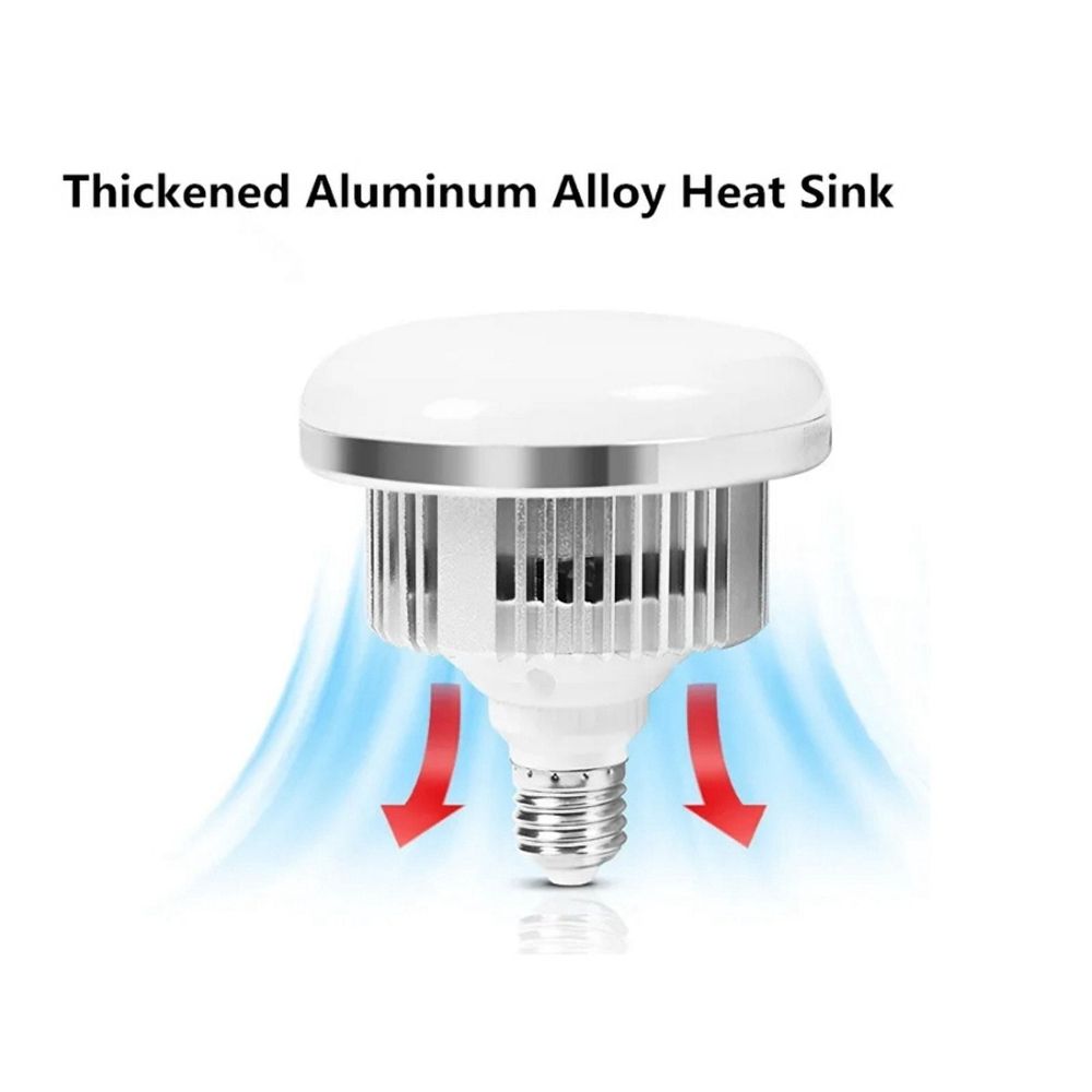 85W LED Photographic Lighting Bulbs E27 Base Lamp with Remote Control Dimmable Daylight Bulb