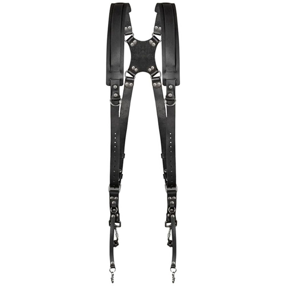 Double Shoulder Camera Strap Adjustable Camera Shoulder Belt Portable Shoulder Harness Outdoor Photography Tools Black