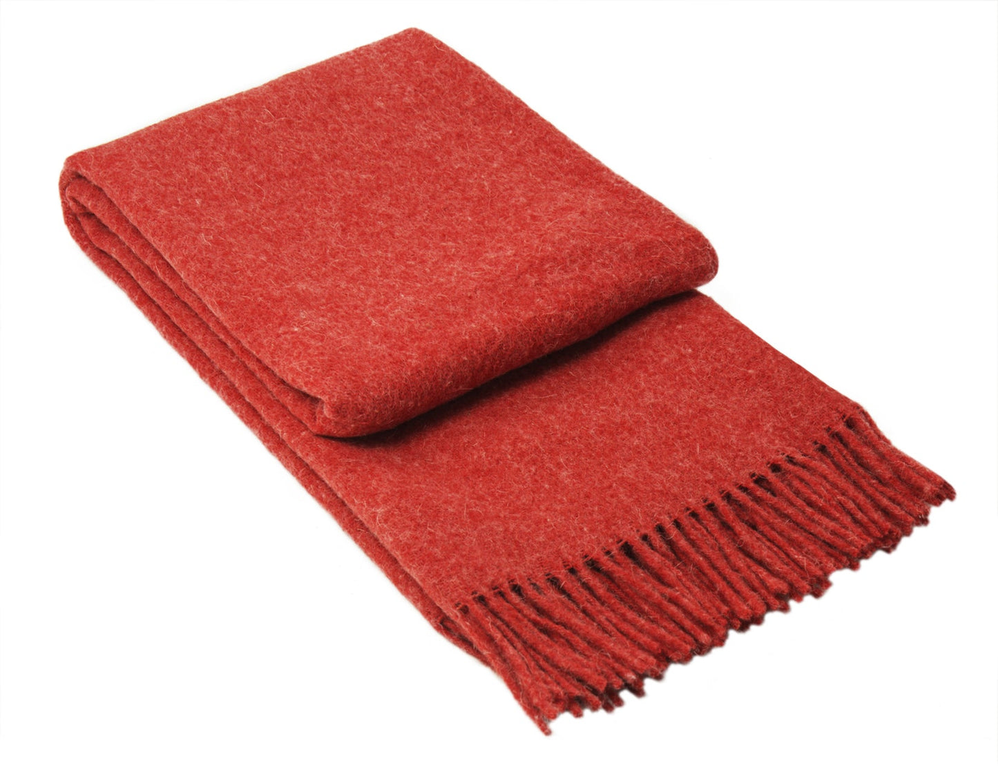 Brighton Throw 100% NZ Wool - Cherry