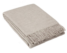 Cambridge Throw Blanket 100% NZ Wool - Silver
