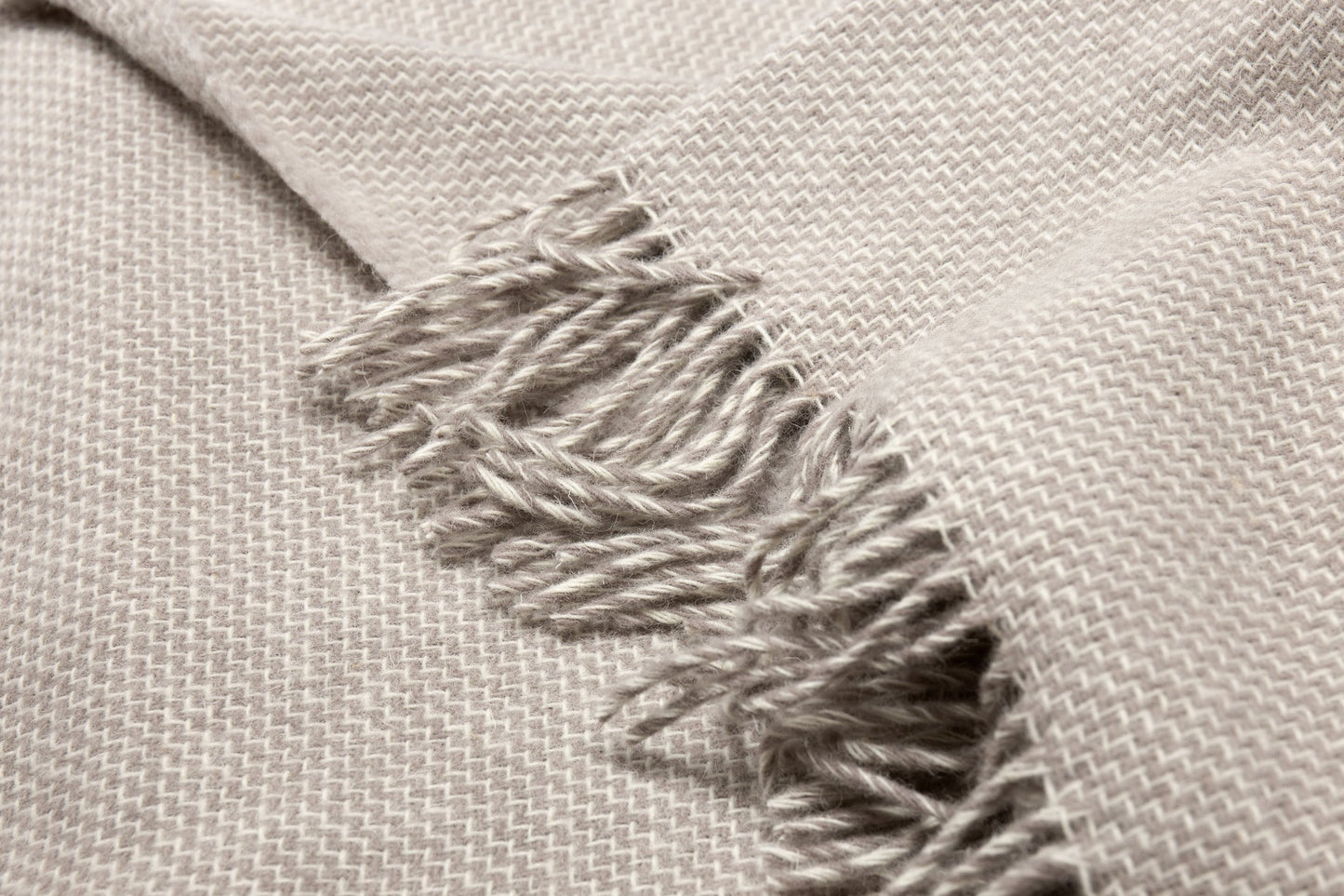 Cambridge Throw Blanket 100% NZ Wool - Silver