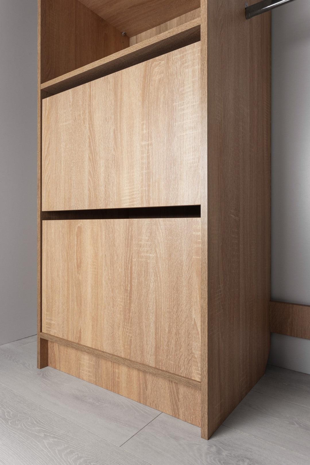 BASEL 2M WALK IN WARDROBE KIT - CLASSIC - NATURAL OAK