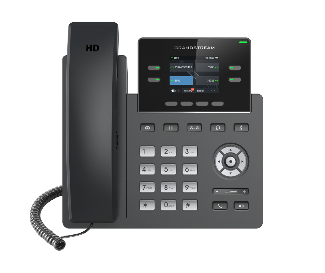 IP Phone GRANDSTREAM GRP2612 - 4 Line, 2 SIP Accounts, 320x240 Colour Screen, HD Audio