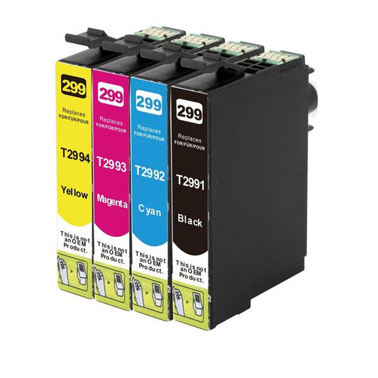 Inkjet Cartridge Set 29XL Compatible - 4 Cartridges [Boxed Set]
