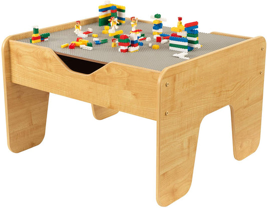 2-in-1 Kids Activity Table with Board - 64 x 60 x 40 cm