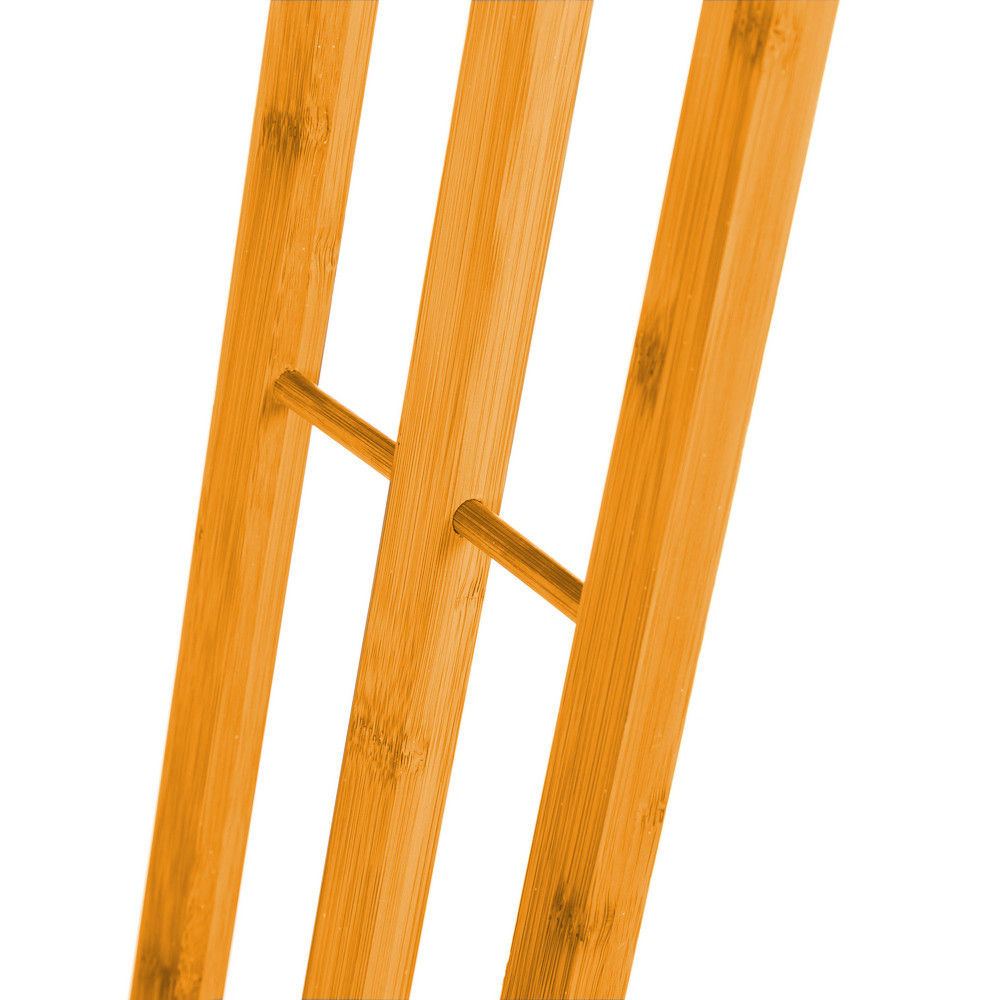 CARLA HOME Bamboo Towel Bar Holder Rack - 3-Tier Freestanding for Bathroom & Bedroom