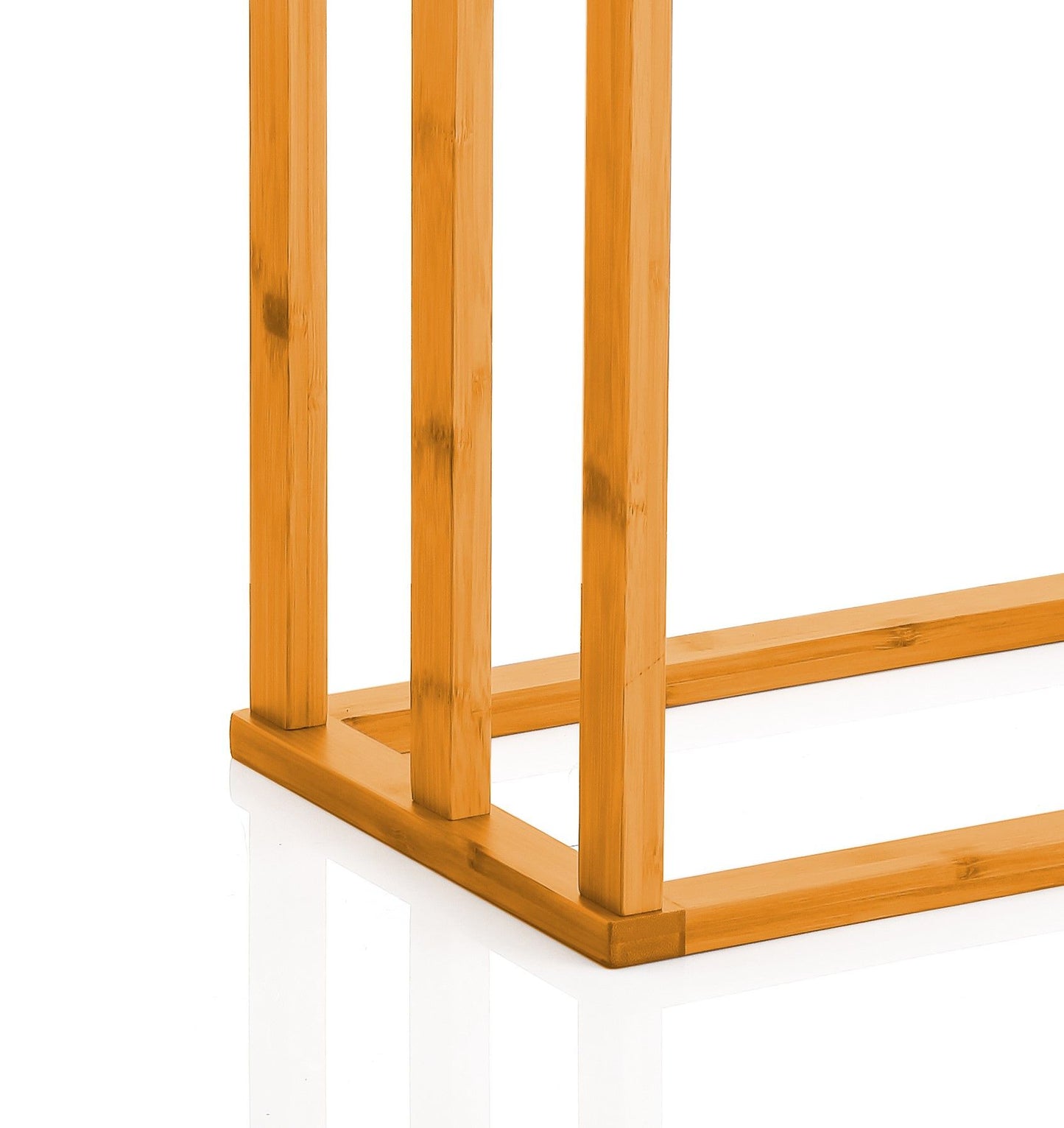 CARLA HOME Bamboo Towel Bar Holder Rack - 3-Tier Freestanding for Bathroom & Bedroom