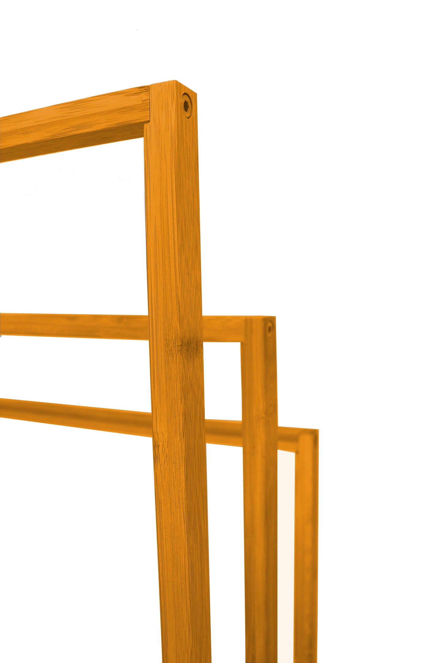 CARLA HOME Bamboo Towel Bar Holder Rack - 3-Tier Freestanding for Bathroom & Bedroom