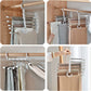2 Pack Stainless Steel Adjustable 5 in 1 Pants Hangers Non-Slip Space Saving for Home Storage