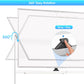 CARLA HOME Double-Sided Magnetic Whiteboard 120x90cm with Wheels, Reversible Design for School, Office & Home
