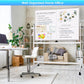 CARLA HOME Double-Sided Magnetic Whiteboard 120x90cm with Wheels, Reversible Design for School, Office & Home
