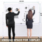 CARLA HOME Double-Sided Magnetic Whiteboard 120x90cm with Wheels, Reversible Design for School, Office & Home