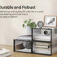 CARLA HOME 12-Pack Clear Stackable Shoe Storage Boxes - Black - Shoe Box Storage