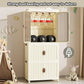 CARLA HOME 3 - Tier Foldable Wardrobe Cabinet - White - Plastic - Clothe Storage