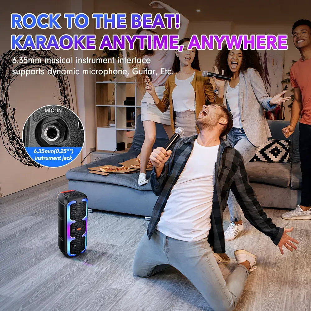 Portable Black Wireless Bluetooth Speaker