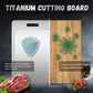 Double-Sided Titanium Cutting Board in Silver, , 1.5mm Thickness for Kitchen and Camping