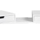 White Monitor Stand with Drawers